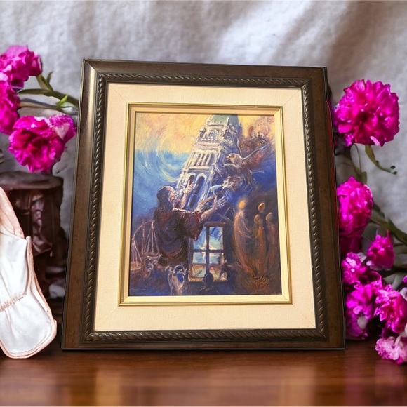 Patricia Kingsley Signed printed canvas “DANIEL” Religious painting 12 Prophets - Picture 2 of 15